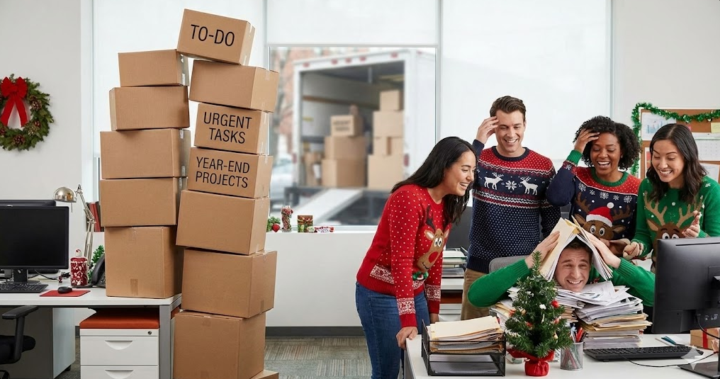 The Holidays Are Here — And Your Team’s To-Do List Is Stacking Up Faster Than Gift Boxes in a Delivery Truck