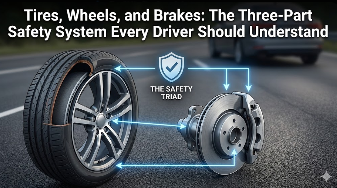 Tires, Wheels, and Brakes: The Three-Part Safety System Every Driver Should Understand